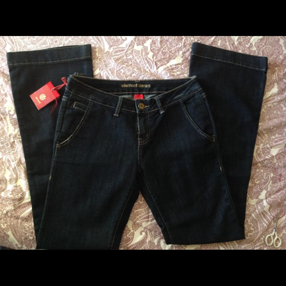 NWT Element Claudette Trouser Fit Indigo Jeans